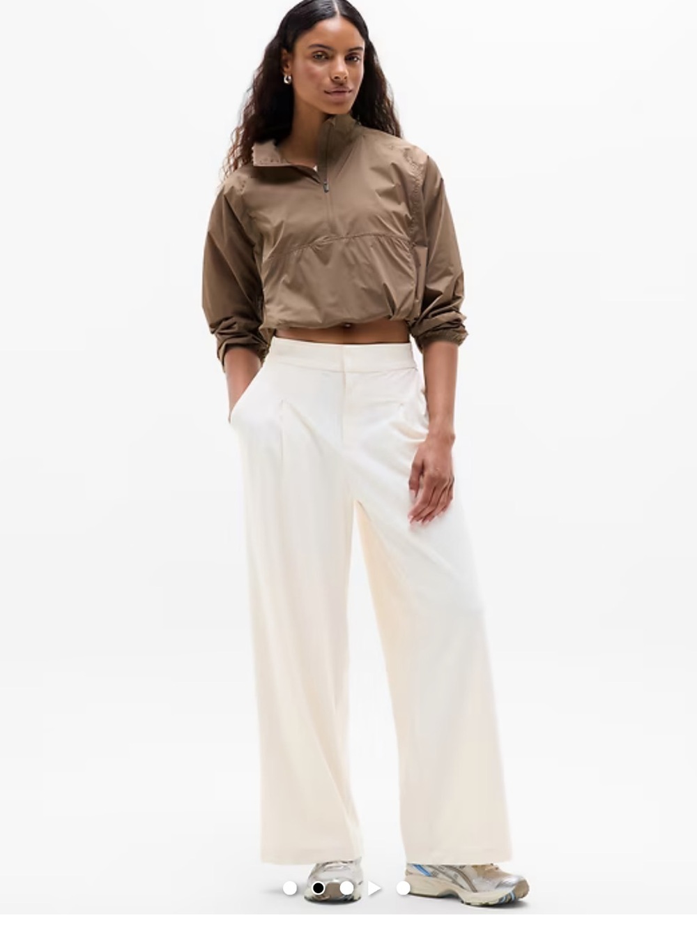 Athleta Pinnacle Trousers - Wide-Leg - Bone - 6P